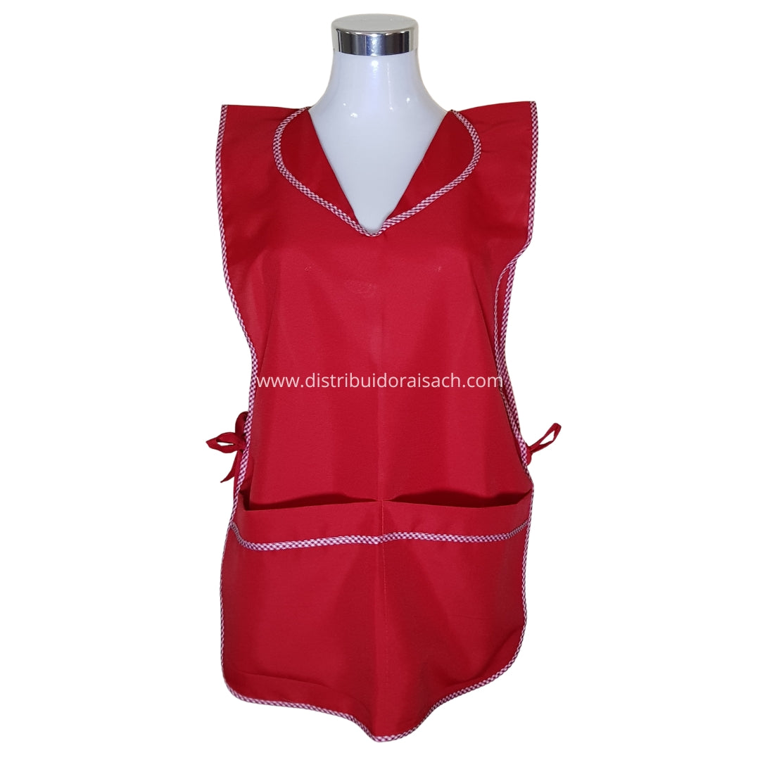 Delantal Packing/Cocina Por Docena Rojo