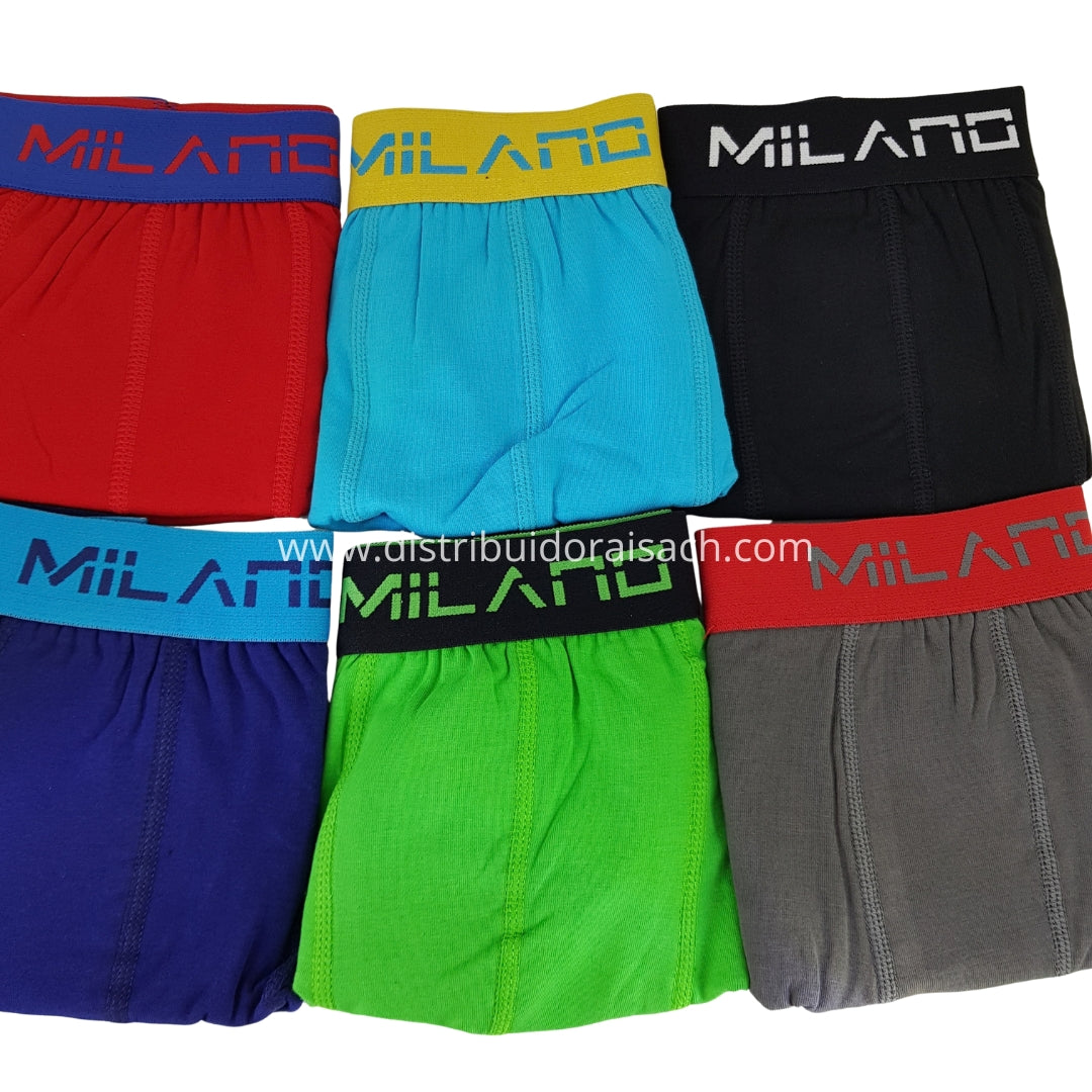 Boxer Juvenil Liso / Docena (Por Talla)