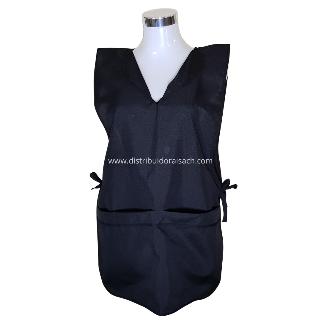 Delantal Packing/Cocina Por Docena Negro Entero