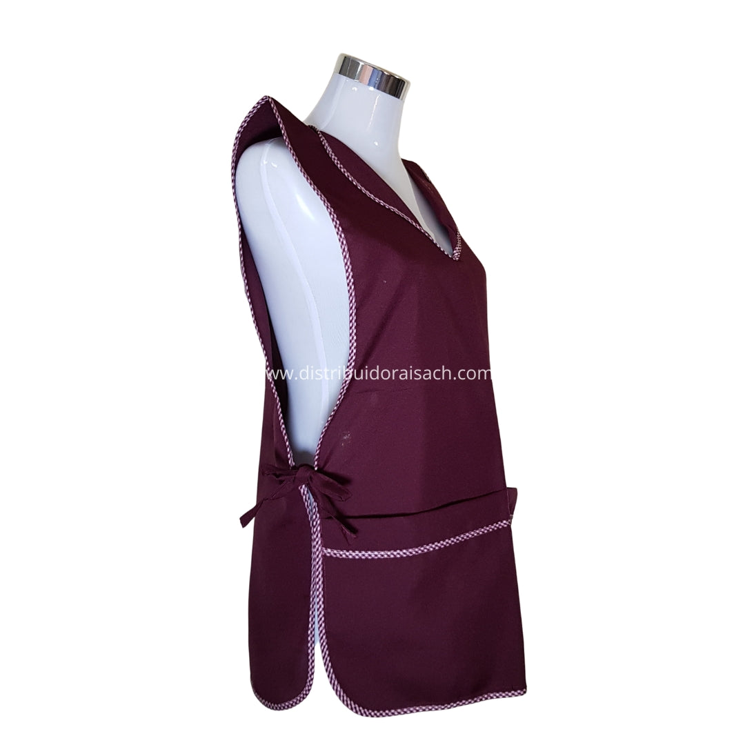 Delantal Packing/Cocina Por Docena Burdeo