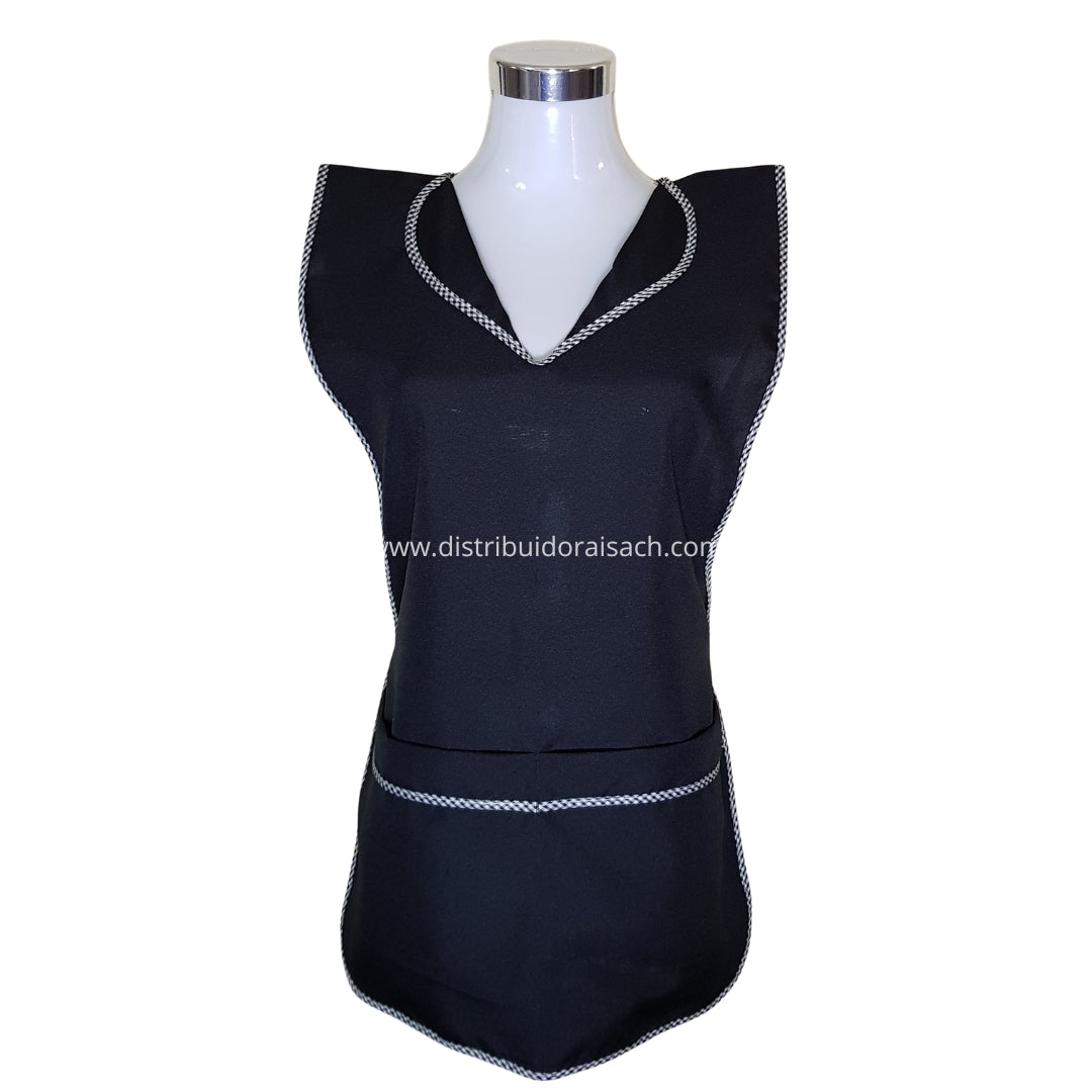 Delantal Packing/Cocina Por Docena Negro
