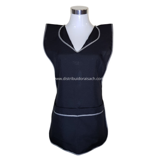 Delantal Packing/Cocina Por Docena Negro