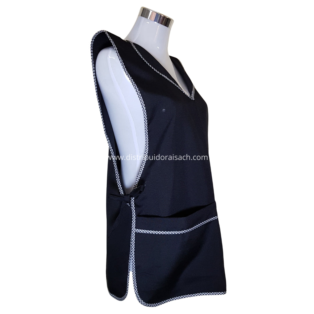 Delantal Packing/Cocina Por Docena Negro