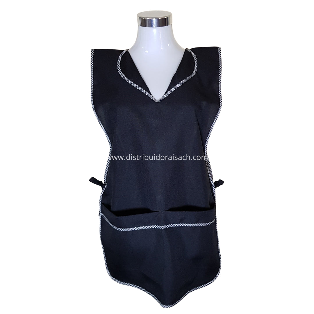 Delantal Packing/Cocina Por Docena Negro
