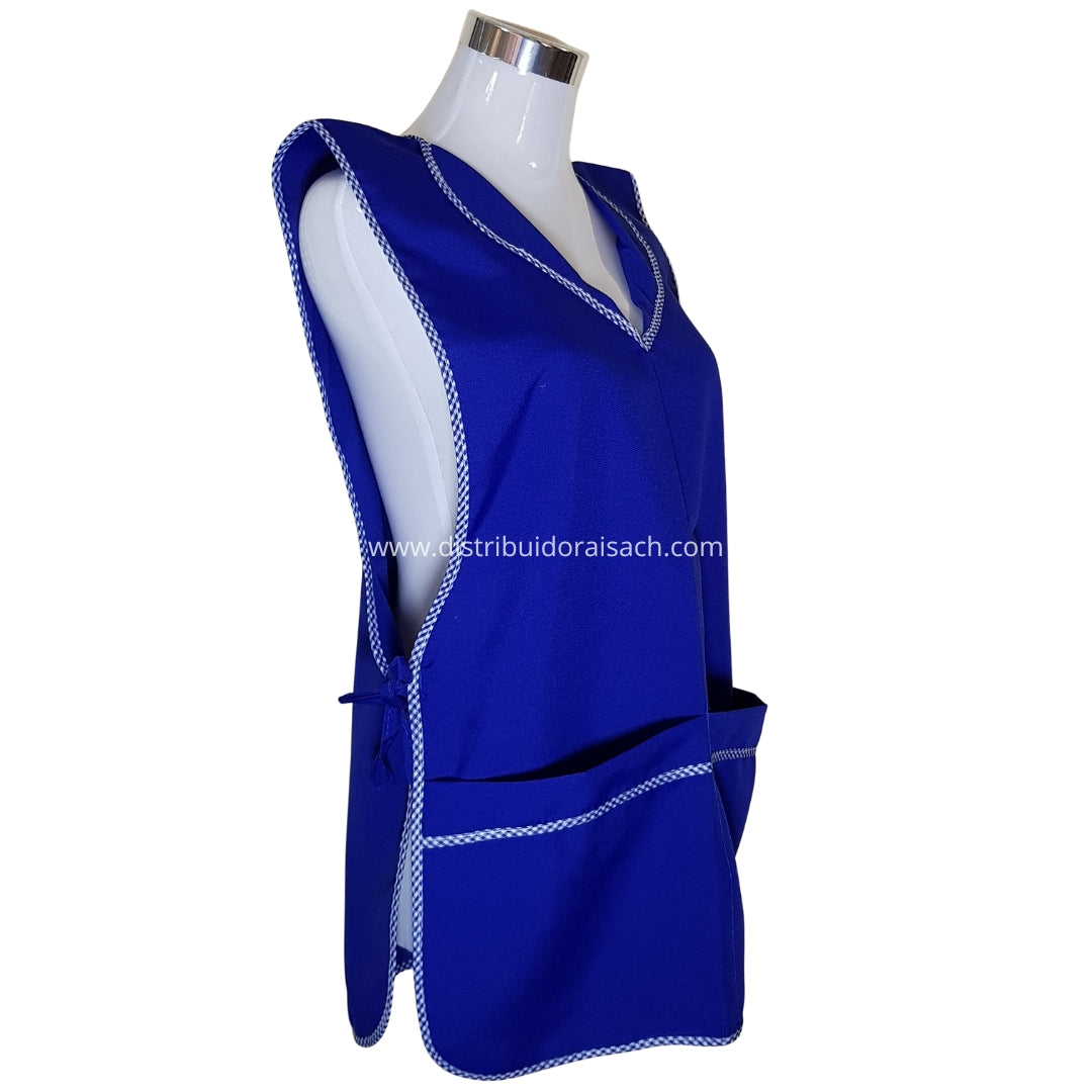 Delantal Packing/Cocina Por Docena Azul Rey