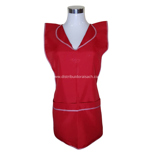 Delantal Packing/Cocina Por Docena Rojo