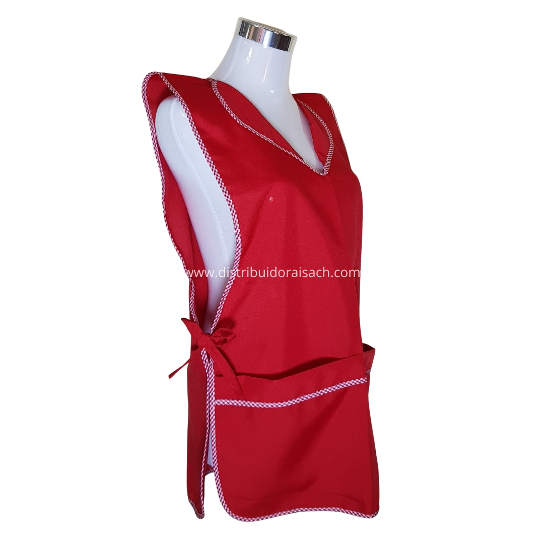 Delantal Packing/Cocina Por Docena Rojo