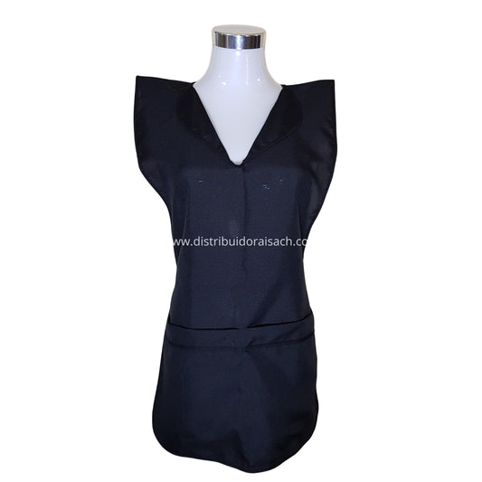 Delantal Packing/Cocina Por Docena Negro Entero