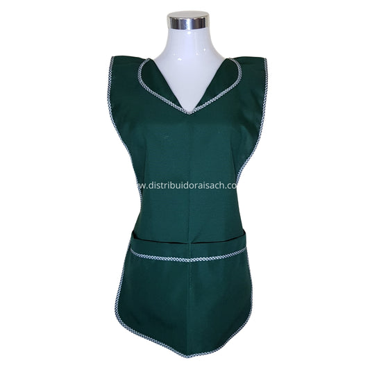 Delantal Packing/Cocina Por Docena Verde Oscuro