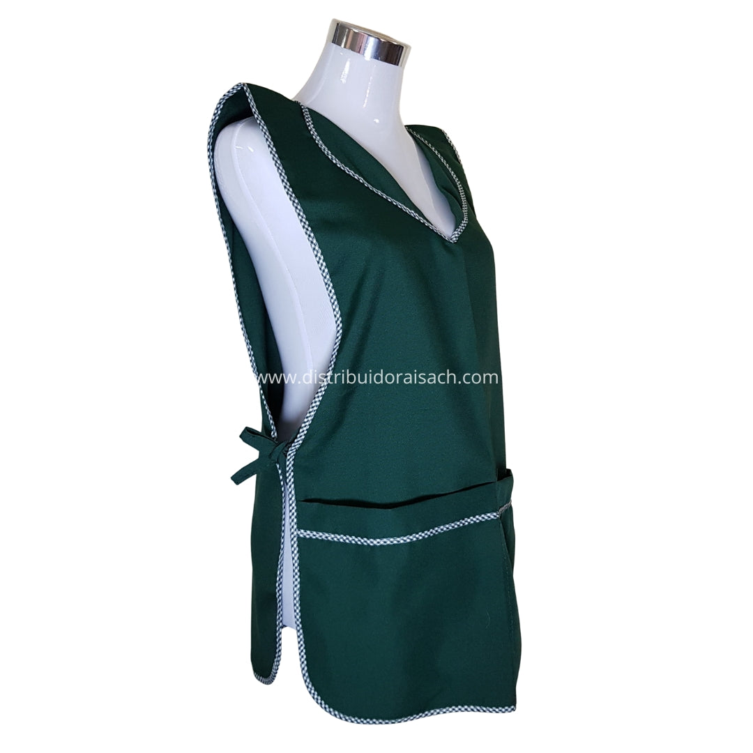 Delantal Packing/Cocina Por Docena Verde Oscuro
