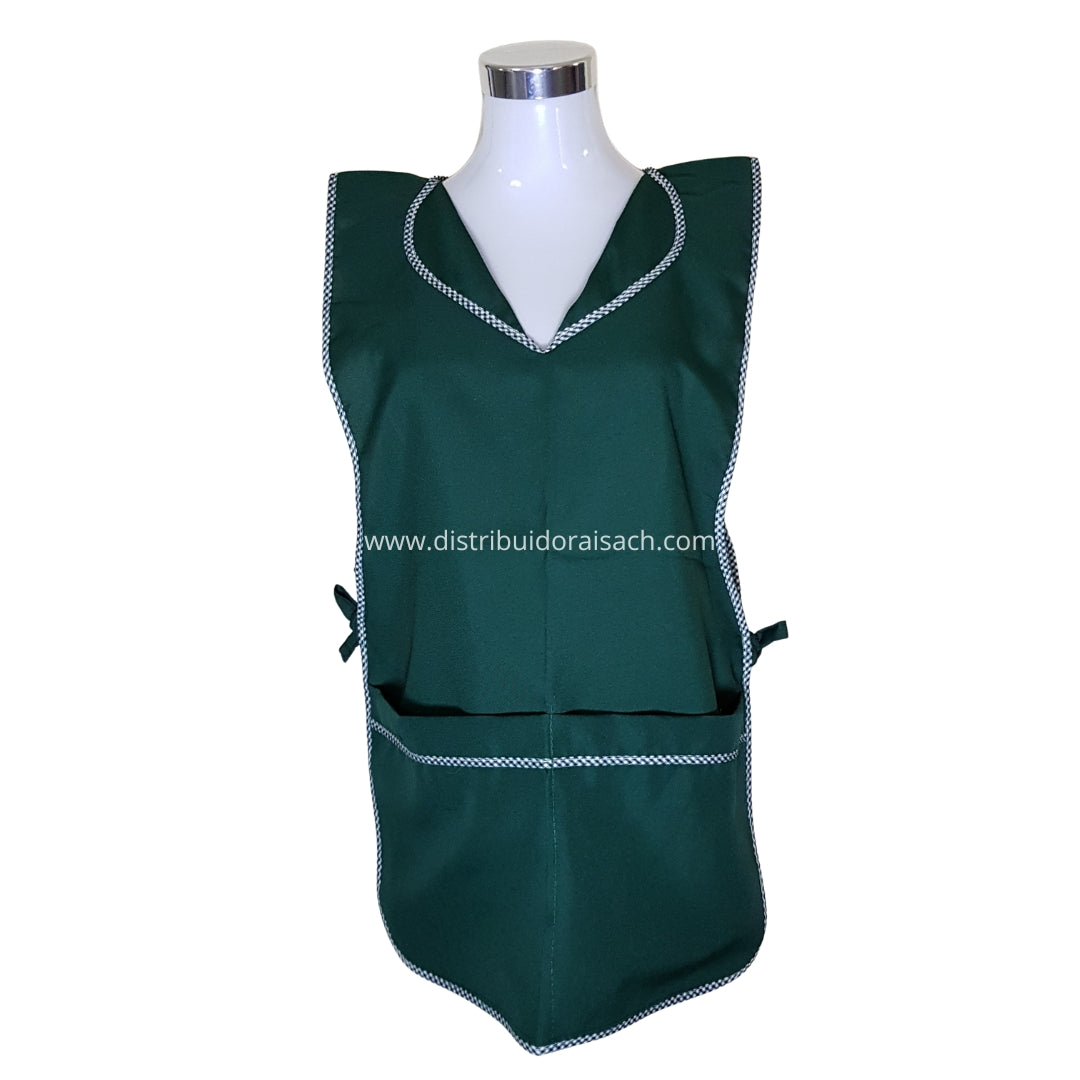 Delantal Packing/Cocina Por Docena Verde Oscuro